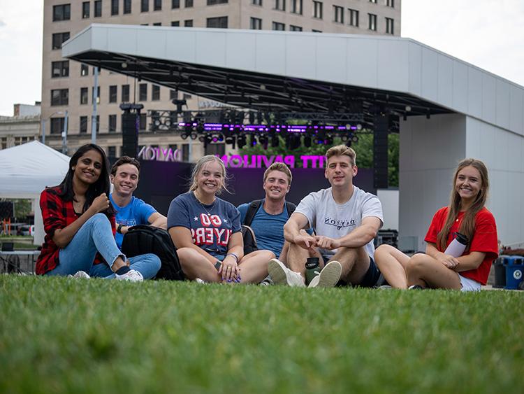 Students at Levitt Pavilion