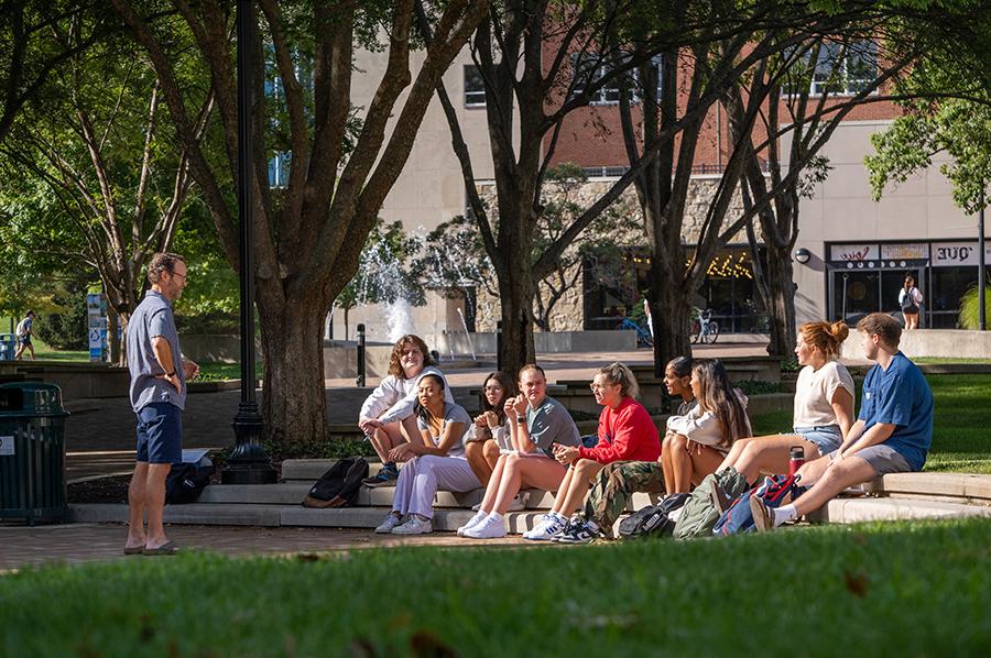 ${ Students in a class outside }